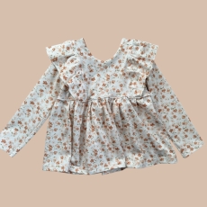 Ruffle Tunic spring flowers